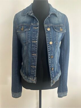 Guess Women's Dark Blue Denim Jean Jacket